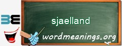 WordMeaning blackboard for sjaelland